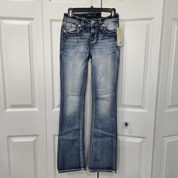 Miss Me Denim - Miss Me Women's Faded Blue Boot Cut Jeans